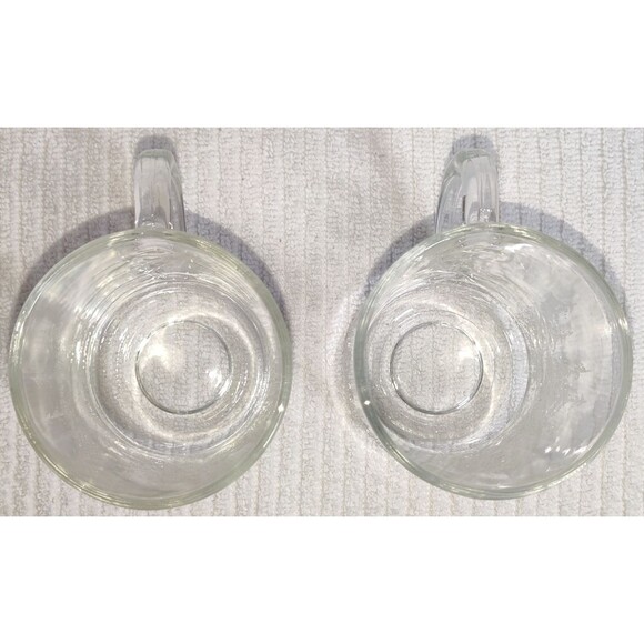 Vintage Libbey Glass Frosty Pines textured Whiskey, Coffee Mug excellent cond. - Picture 7 of 14